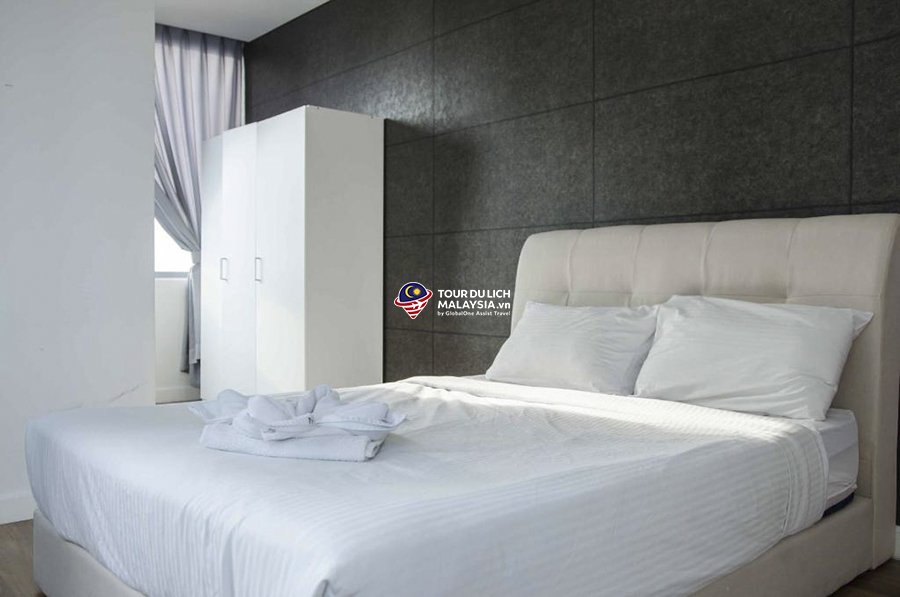 căn hộ suite 2 phòng ngủ đủ tiện nghi cho 5 người, căn hộ du lịch ở Kuala Lumpur 