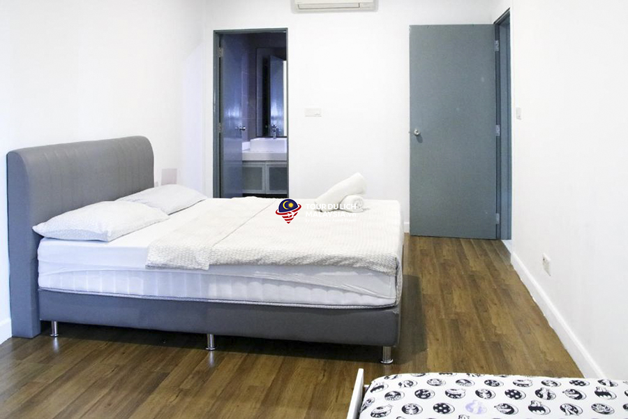 căn hộ suite 2 phòng ngủ đủ tiện nghi cho 5 người, căn hộ du lịch ở Kuala Lumpur 